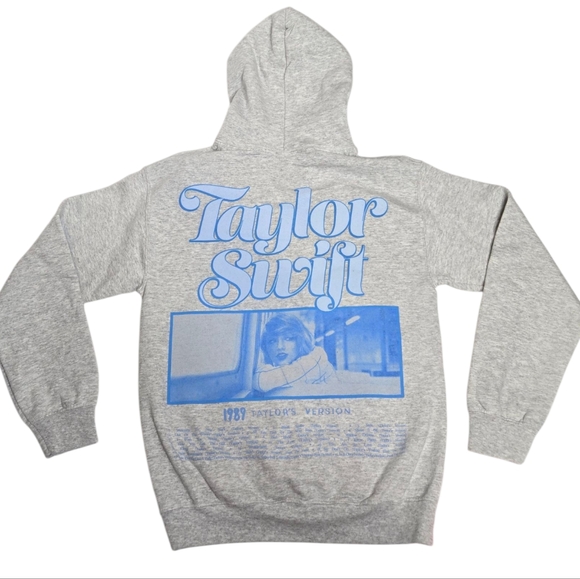 TAYLOR SWIFT from the vault 1989 Taylor's Version gray hoodie sweatshirt S - Picture 1 of 7